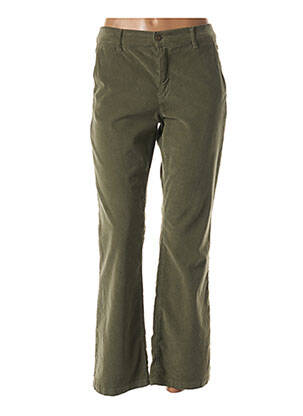 Pantalon drept elasticitate mărime normală verde FIVE femeie