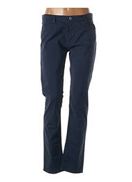 Pantalon slim țesătură poplin mărime normală albastru IMPAQT femeie
