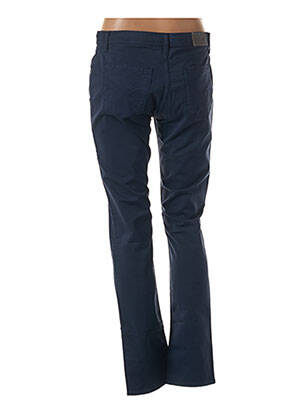 Pantalon slim țesătură poplin mărime normală albastru IMPAQT femeie