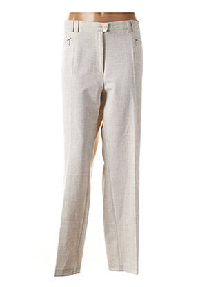 Pantalon drept bej GERKE MY PANTS femeie