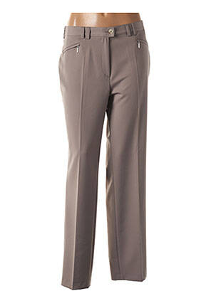Pantalon drept țesătură crep mărime normală maro GERKE MY PANTS femeie