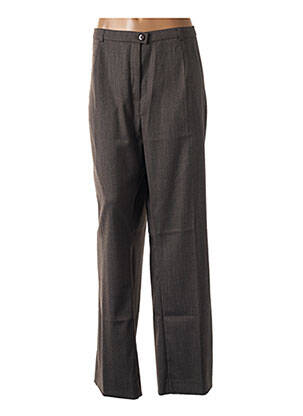 Pantalon drept elasticitate mărime normală maro SYM femeie