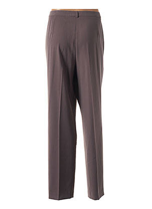 Pantalon drept țesătură crep mărime normală maro SYM femeie