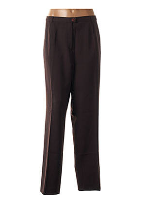 Pantalon drept elasticitate talie înaltă maro SYM femeie