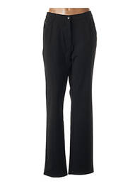 Pantalon drept țesătură crep mărime normală negru PIONEER femeie