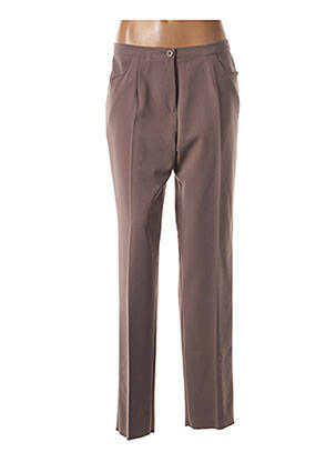 Pantalon slim talie înaltă talie înaltă maro GRIFFON femeie