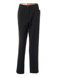 Pantalon slim talie elastică talie înaltă negru GRIFFON femme