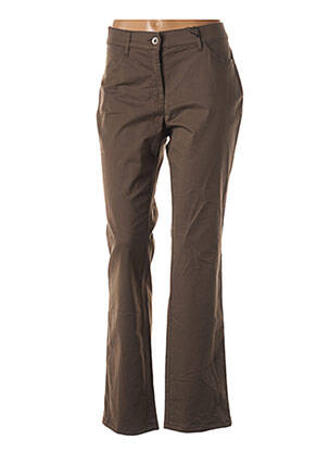 Pantalon slim țesătură poplin mărime normală maro GERKE MY PANTS femeie