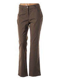 Pantalon slim țesătură poplin mărime normală maro GERKE MY PANTS femeie