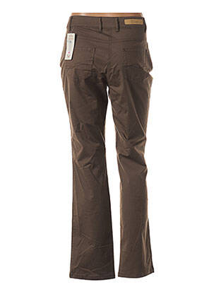 Pantalon slim țesătură poplin mărime normală maro GERKE MY PANTS femeie