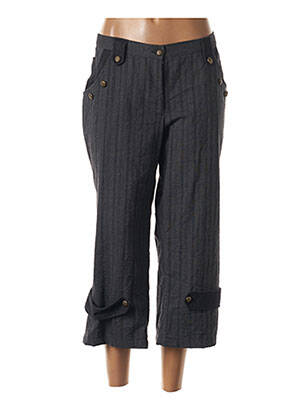 Pantalon trei sferturi maro COCO MENTHE femeie