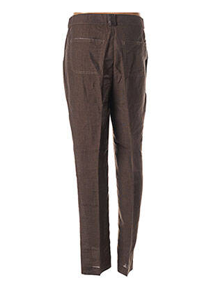 Pantalon slim talie elastică mărime normală maro FRED SABATIER femeie