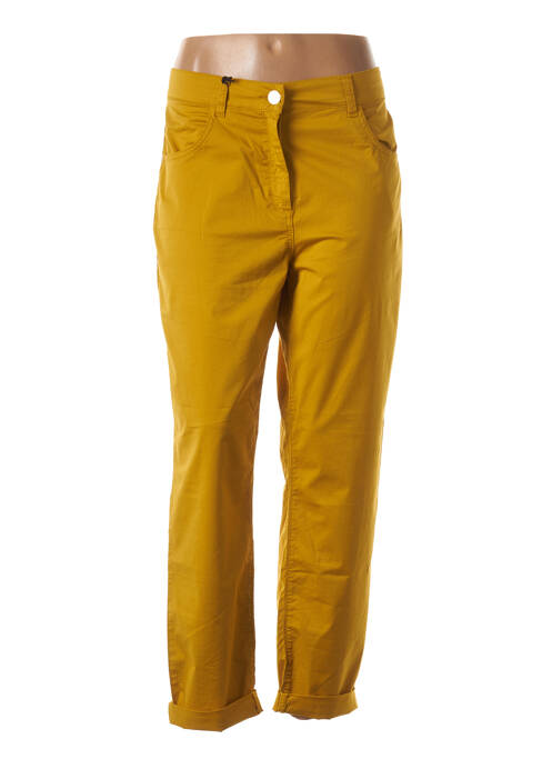 Pantalon drept galben EAST DRIVE femeie