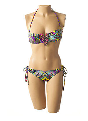 Costum de baie din două piese verde MISS BIKINI femeie