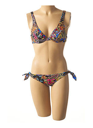 Costum de baie din două piese albastru MISS BIKINI femeie