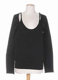 Pulover finisaj cu mansete elastice mâneci lungi negru DIABLESS femeie