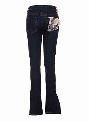Blugi cu croială slim subțire talie joasă albastru DENIMOOD femeie