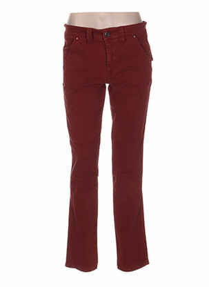 Blugi cu croială dreaptă roșu MY PANTS femeie