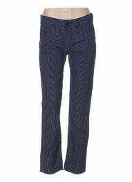 Pantalon drept închidere cu fermoar sub clapetă cu nasturi mărime normală albastru DENIMOOD femeie