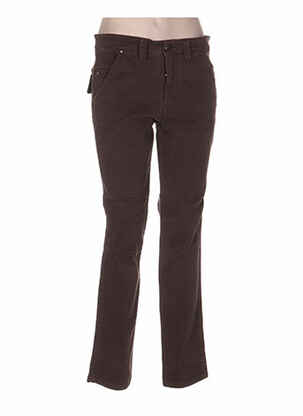 Blugi cu croială dreaptă maro MY PANTS femeie