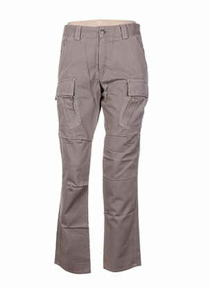 Pantalon drept închidere cu fermoar sub clapetă cu nasturi mărime normală maro MY PANTS femeie
