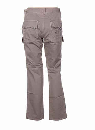 Pantalon drept închidere cu fermoar sub clapetă cu nasturi mărime normală maro MY PANTS femeie