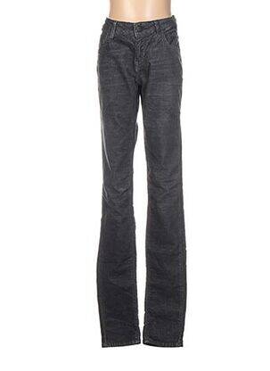 Pantalon slim talie joasă talie joasă gri REIKO femeie