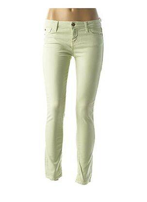 Pantalon slim talie joasă talie joasă verde ACQUAVERDE femeie
