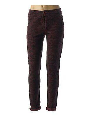 Pantalon slim talie înaltă talie înaltă roșu LEON & HARPER femeie