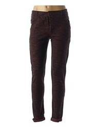 Pantalon slim elasticitate talie înaltă roșu LEON & HARPER femeie