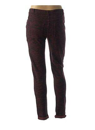 Pantalon slim talie înaltă talie înaltă roșu LEON & HARPER femeie