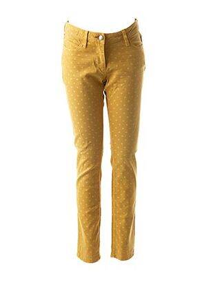 Pantalon 7/8 elasticitate talie joasă galben WAS femeie