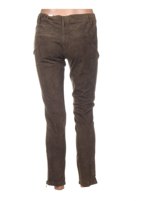 Pantalon slim verde APRIL MAY femeie