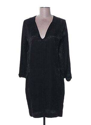 Rochie midi imprimeu fantezie mâneci lungi negru SWILDENS femeie