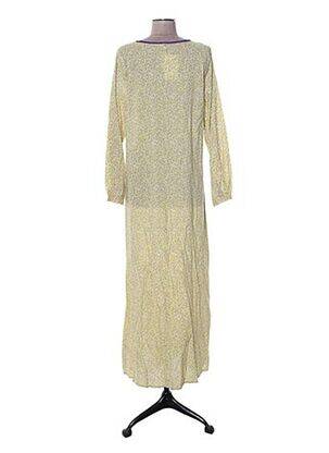Rochie lungă mâneci lungi mâneci lungi galben CH.IND. femeie