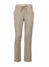 Pantalon drept talie cu cleme talie înaltă bej HEICH femeie