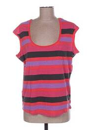 Tricou croială cambrată mâneci scurte roz MAISON SCOTCH femeie