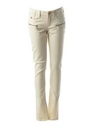 Pantalon slim talie joasă talie joasă bej MAISON SCOTCH femeie