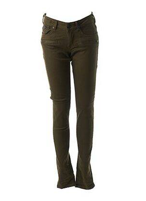 Pantalon slim talie joasă talie joasă verde SCOTCH & SODA femeie
