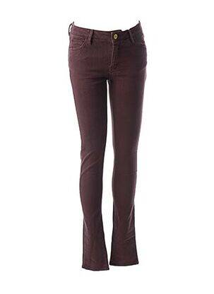 Pantalon slim talie joasă talie joasă roșu REIKO femeie