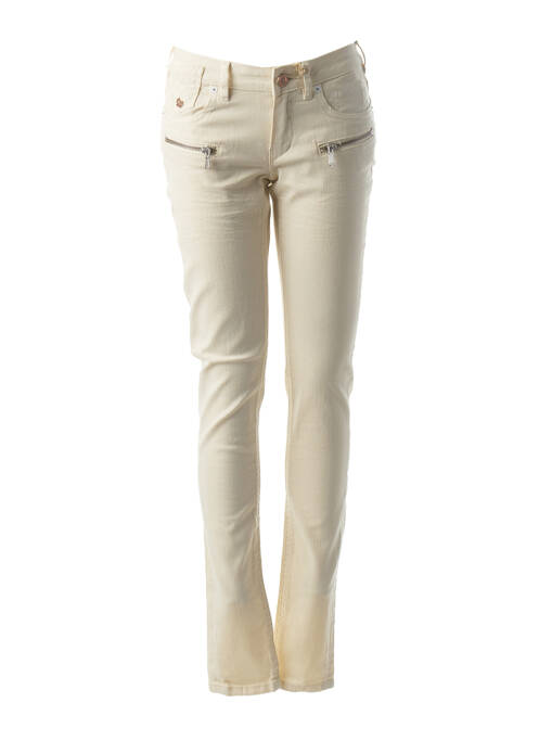 Pantalon slim bej MAISON SCOTCH femeie