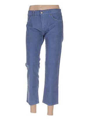 Pantalon trei sferturi croială dreaptă mărime normală albastru TRUE NYC femeie