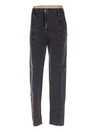 Pantalon drept talie cu cleme talie înaltă negru AMERICAN RETRO femeie