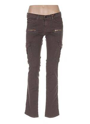 Pantalon slim maro DENIMOOD femeie