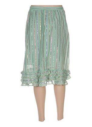 Fustă midi croială evazată verde AMERICAN RETRO femeie