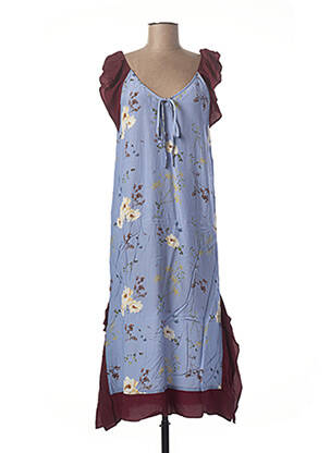 Rochie lungă albastru MCS femeie