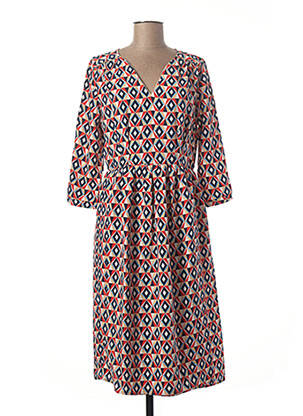 Rochie midi mâneci 3/4 mâneci 3/4 roșu Y'COO femeie