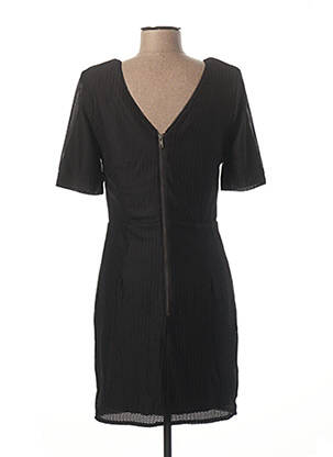 Rochie midi închidere cu fermoar la spate mâneci scurte negru ON.YOU femeie