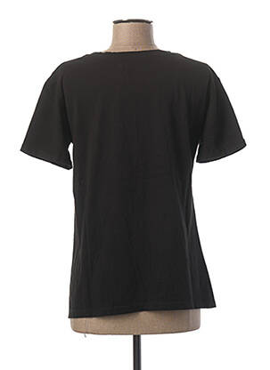 Tricou imprimeu fantezie mâneci scurte negru MCS femeie