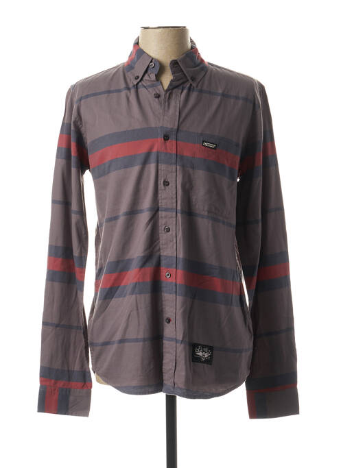 Cămașă cu mâneci lungi gri L1 PREMIUM GOODS bărbat